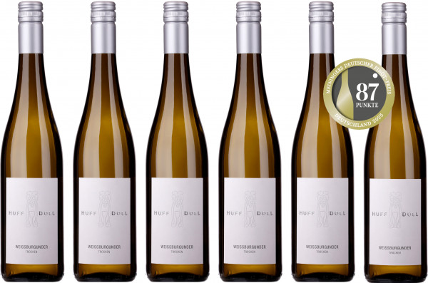 Wein des Monats August Weissburgunder trocken - 6er